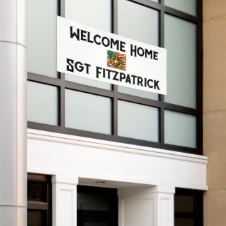 Welcome Home USMC Customizable Patriotic Banner 横断幕