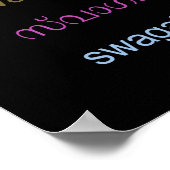 WELCOME in Languages of INDIA- 5サイズ、BLACK ポスター (角)