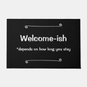 Welcome-ishは滞在する時間によって異なる ドアマット (正面)