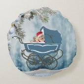 Welcome its a Girl ラウンドクッション (裏面)