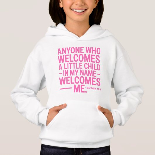 Welcome Kids Cozy Hoodie Design (正面)