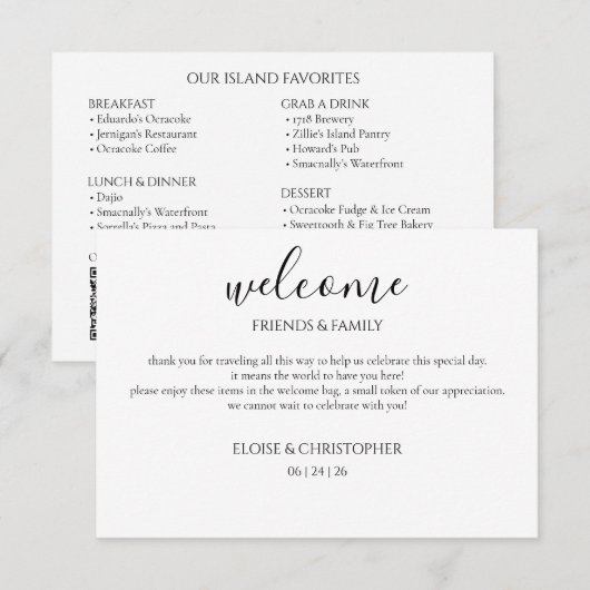 Welcome Kit Card サンキューカード (正面/裏面)