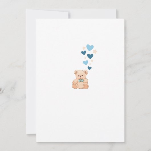 Welcome Little One 招待状 (裏面)