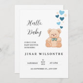 Welcome Little One 招待状 (正面/裏面)