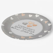 "Welcome Little One" Adoption Baby Shower Plates ペーパープレート (アングル)
