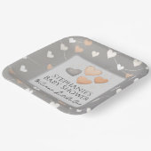 "Welcome Little One" Adoption Baby Shower Plates ペーパープレート (傾斜あり)