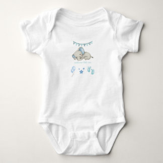 Welcome Little One Baby Bodysuit – Adorable Elepha ベビーボディスーツ