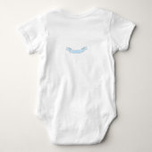 Welcome Little One Baby Bodysuit – Adorable Elepha ベビーボディスーツ (裏面)