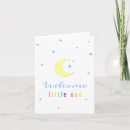Welcome Little One Rainbow Colors カード