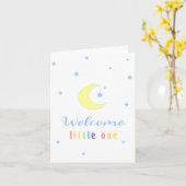 Welcome Little One Rainbow Colors カード (黄色い花)