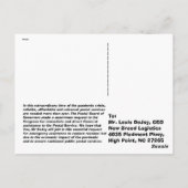 Welcome Louis DeJoy to the USPS ポストカード (裏面)