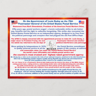 Welcome Louis DeJoy to the USPS ポストカード