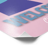 Welcome Love Personalized Wall Poster フォトプリント (角)