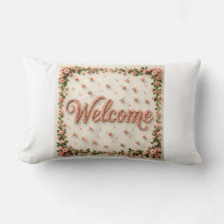 Welcome lumbar pillow ランバークッション