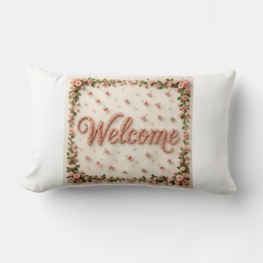 Welcome lumbar pillow ランバークッション (正面)