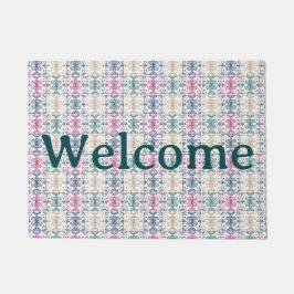 Welcome Mat with Tiles ドアマット