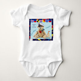 Welcome New Baby Sailor Bear Bodysuit ベビーボディスーツ