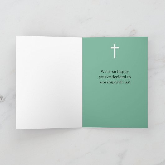 Welcome New Church Member Ivy Windows カード (内部)