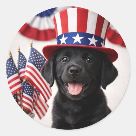 Welcome New U.S. Citizen Patriotic  Round Sticker  ラウンドシール (正面)