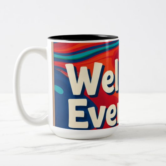 Welcome on ツートーンマグカップ (左)