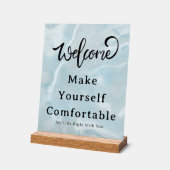 Welcome Please Have a Seat Acrylic Display Sign アクリルサイン (傾斜)