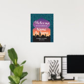 Welcome Poster  Sign Wedding Arabian Nights Poster ポスター (ホームオフィス)