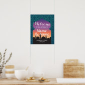 Welcome Poster  Sign Wedding Arabian Nights Poster ポスター (キッチン)
