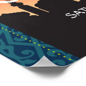 Welcome Poster  Sign Wedding Arabian Nights Poster ポスター (角)