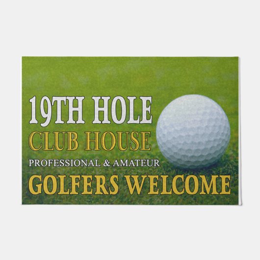 Welcome Professional & Amateur Golfers ドアマット (正面)