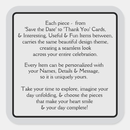 Welcome Pt 2 スクエアシール (正面)