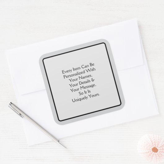 Welcome Pt 4 スクエアシール (封筒)