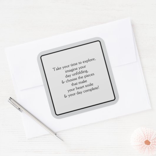 Welcome Pt 5 スクエアシール (封筒)