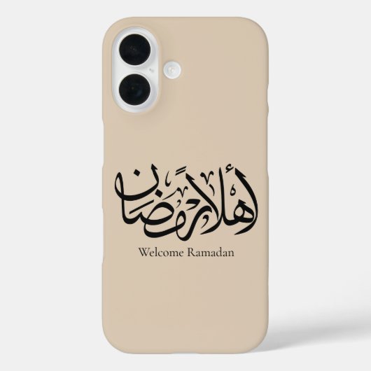 Welcome Ramadan Arabic Calligraphy Thuluth  Case-Mate iPhoneケース (裏面)