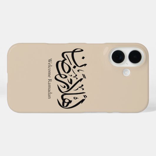 Welcome Ramadan Arabic Calligraphy Thuluth Case-Mate iPhoneケース (裏面 (横))