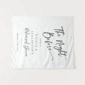 Welcome Rehearsal Dinner The Night Before タペストリー (正面(横))