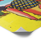 Welcome Rehoboth Beach Cartoon ポスター (角)