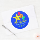 Welcome School Stickers ラウンドシール (封筒)