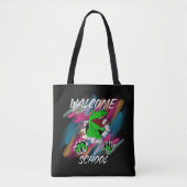 WELCOME SCHOOL WELCOME BACK TO SCHOOL トートバッグ (正面)