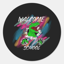 WELCOME SCHOOL WELCOME  BACK TO SCHOOL  ラウンドシール