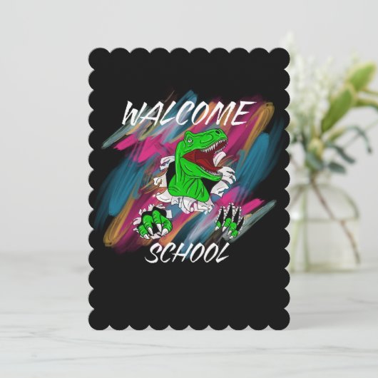 WELCOME SCHOOL WELCOME BACK TO SCHOOL 招待状 (スタンド正面)