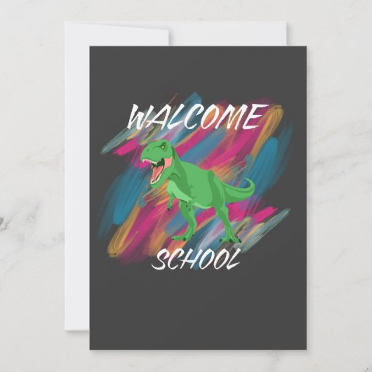 WELCOME SCHOOL, WELCOME BACK TO SCHOOL 2025 招待状 (正面)