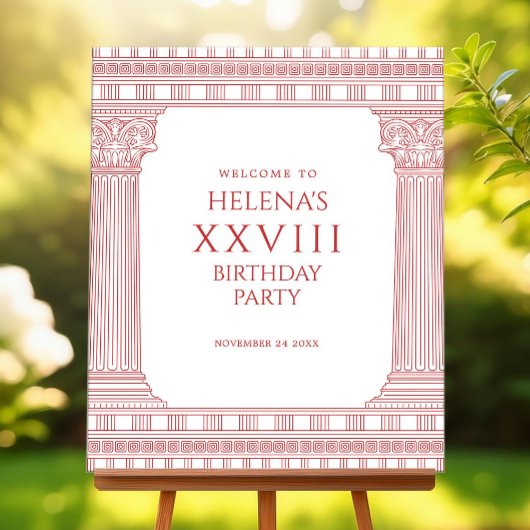 Welcome sign for goddess party ポスター