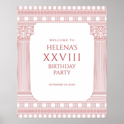 Welcome sign for goddess party ポスター (正面)