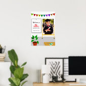  Welcome Sign Kid's Graduation Party Invitation ポスター (ホームオフィス)