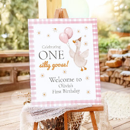 Welcome Sign Little Chick Farm Barnyard Birthday ポスター