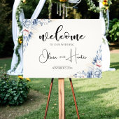 Welcome sign template for wedding with blush pink フォトプリント