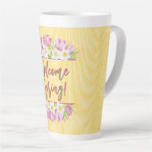 Welcome Spring Tulip and Daffodil カフェラテマグ (右アングル)