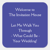 Welcome Sticker スクエアシール (正面)