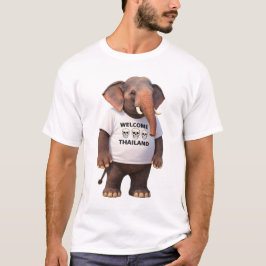 Welcome Thailand Elephant Skull Tシャツ