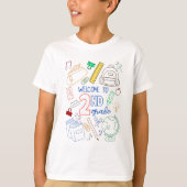 Welcome to 2Nd Grade Shirt Doodle新学期 Tシャツ (正面)